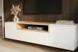 Meuble TV suspendu LOFT 160 cm chêne naturel blanc | Adeniahome