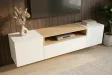 Meuble TV suspendu LOFT 160 cm chêne naturel blanc | Adeniahome