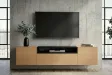 Meuble TV suspendu LOFT 160 cm chêne naturel noir | Adeniahome