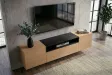 Meuble TV suspendu LOFT 160 cm chêne naturel noir | Adeniahome