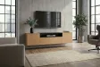 Meuble TV suspendu LOFT 160 cm chêne naturel noir | Adeniahome