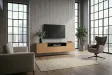 Meuble TV suspendu LOFT 160 cm chêne naturel noir | Adeniahome