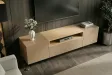 Meuble TV suspendu LOFT 160 cm chêne naturel greige | Adeniahome