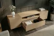 Meuble TV suspendu LOFT 160 cm chêne naturel greige | Adeniahome