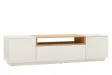 Meuble TV LOFT 160 cm sur piètement blanc chêne | Adeniahome