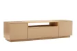 Meuble TV LOFT 160 cm chêne plaqué naturel greige — Adeniahome