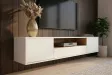 Meuble TV suspendu LOFT 150 cm chêne blanc naturel — Adeniahome