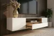 Meuble TV suspendu LOFT 150 cm chêne blanc naturel — Adeniahome