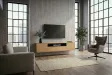 Meuble TV suspendu LOFT 150 cm chêne naturel noir — Adeniahome