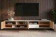 Meuble TV suspendu LOFT 200 cm chêne blanc naturel — Adeniahome