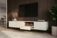 Meuble TV suspendu LOFT 200 cm chêne blanc naturel — Adeniahome
