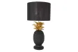 Lampe à poser Ananas noire et dorée 47 cm — Artisanale
