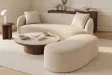 Banc coffre bouclé champagne 120 cm capitonné — Série Elemental