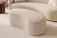 Banc coffre bouclé champagne 120 cm capitonné — Série Elemental