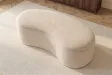 Banc coffre bouclé champagne 120 cm capitonné — Série Elemental