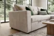 Canapé d'angle convertible APARTMENT 205 cm velours champagne