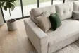 Canapé d'angle convertible APARTMENT 205 cm velours champagne