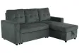 Canapé d'angle convertible APARTMENT 205 cm velours côtelé vert