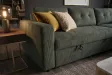 Canapé d'angle convertible APARTMENT 205 cm velours côtelé vert