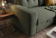 Canapé d'angle convertible APARTMENT 205 cm velours côtelé vert