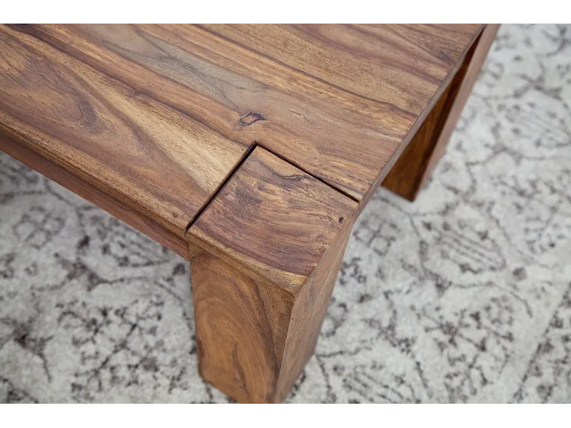 Table basse 100 cm rectangelaire en bois massif
