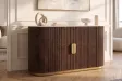 Buffet GATSBY 170 cm marbre blanc | Buffet moderne Art déco – Adenia Home