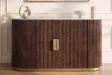 Buffet GATSBY 170 cm marbre blanc | Buffet moderne Art déco – Adenia Home
