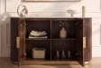 Buffet GATSBY 170 cm marbre blanc | Buffet moderne Art déco – Adenia Home