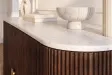 Buffet GATSBY 170 cm marbre blanc | Buffet moderne Art déco – Adenia Home