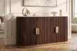 Buffet GATSBY 170 cm marbre blanc | Buffet moderne Art déco – Adenia Home