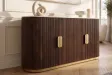 Buffet GATSBY 170 cm marbre blanc | Buffet moderne Art déco – Adenia Home