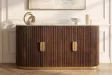 Buffet GATSBY 170 cm marbre blanc | Buffet moderne Art déco – Adenia Home