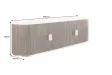 Buffet GATSBY 170 cm marbre blanc | Buffet moderne Art déco – Adenia Home