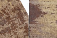 Tapis design antique coloris sable brune de 240x160cm