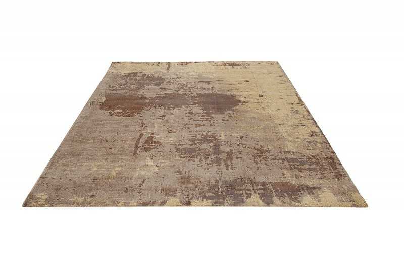 Tapis design antique coloris sable brune de 240x160cm
