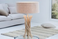 Lampe à poser design naturel en bois flotté