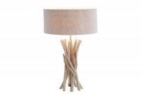 Lampe à poser design naturel en bois flotté
