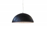 Lampe suspendue moderne de 70cm coloris noir et argenté