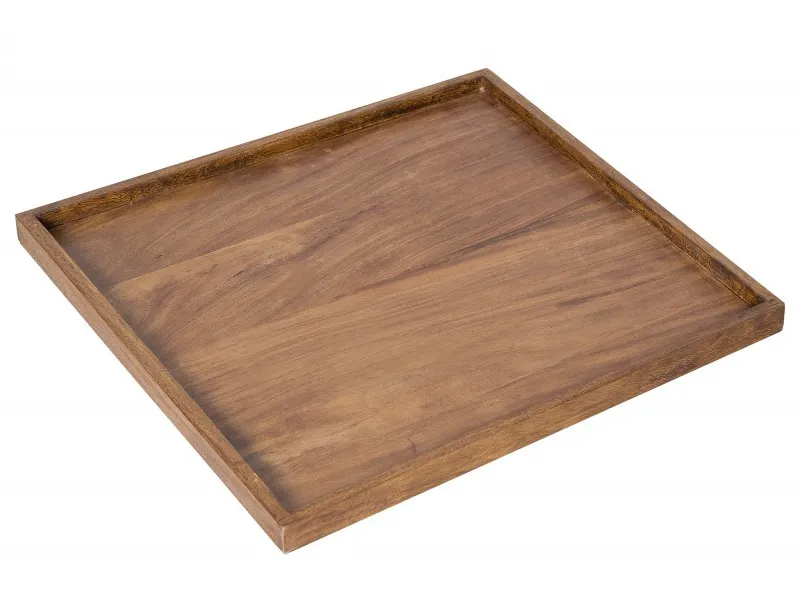 Plateau design de 50 cm coloris naturel en bois massif