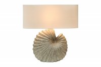Lampe à poser design coquillage coloris beige