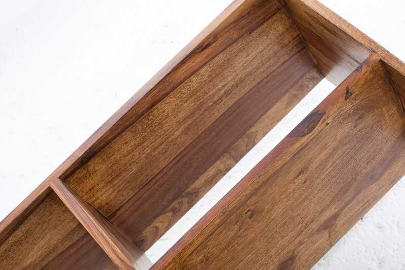 étagère contemporaine de 180 cm coloris naturel en bois massif