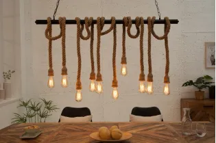 Suspension design marin naturel à 10 lampes 2