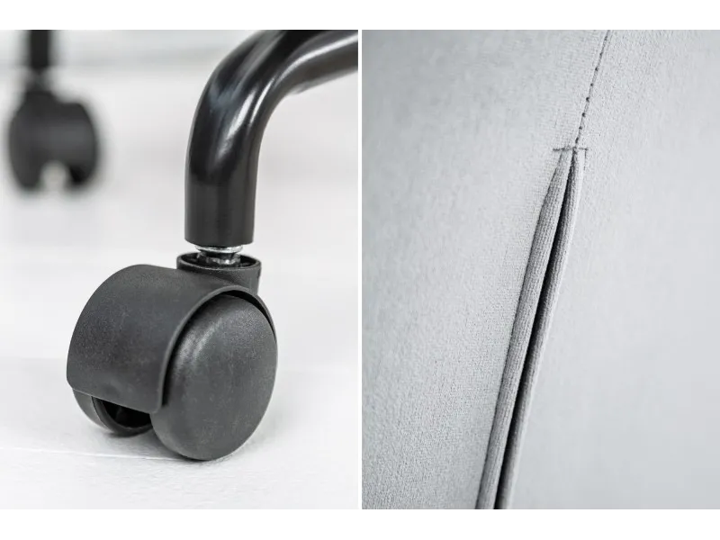 Chaise de bureau  avec accoudoir gris