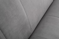 Canapé convertible design scandinave coloris gris argenté en velours