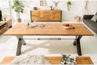 Table à manger design Thor 200 cm en chêne sauvage 55mm Table à manger design Thor 200 cm en chêne sauvage 55mm