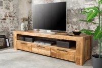 Meuble TV design industriel 170 cm en bois massif