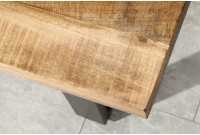 Banquette design 170cm en Fer, Bois de Mangue