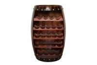 Casier à vin authentique 80 cm marron