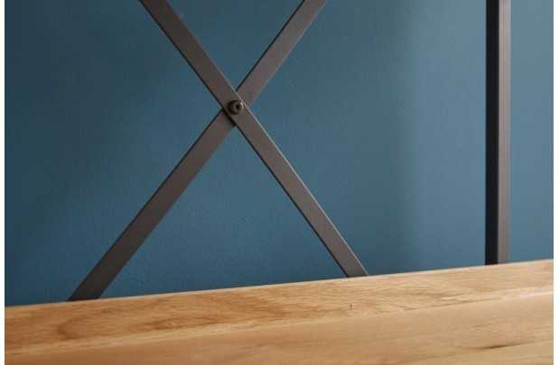 Etagère design industriel en bois coloris naturel