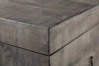 Banc coffre de 115cm en bois massif coloris gris